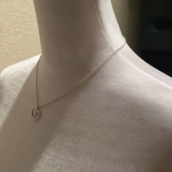 Tiffany & Co Apple Charm Pendant Necklace 16" Silver Chain Luxury Gift Teacher - Picture 7 of 10